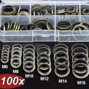 Resim 100 adet/ Kutu Araba Yağı Pani Dren Tekerlek Kauçuk Dren Kilidi Kauçuk Dren Tekerlek Kauçuk Değiştirilebilir Yıkama Kiti M6 M8 M10 M12 M14 M1 