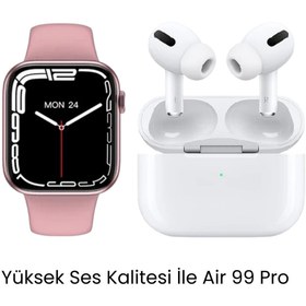 Resim sanalticaretiniz Watch 7 Serisi Akıllı Saat ve Air 99 Pro Bluetooth Kulaklık 