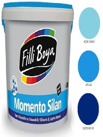 Resim Filli Boya Momento Silan Tam Silinebilir Yıkanabilir Silikonlu Ipek Mat Boya 2,5lt (kozmik 90) 