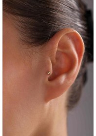Resim Altın Top Orta Boy Piercing Altın 