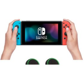 Resim Nintendo Switch Analog Koruyucu Başlık Silikon Kılıfı 2'li Yeşil 