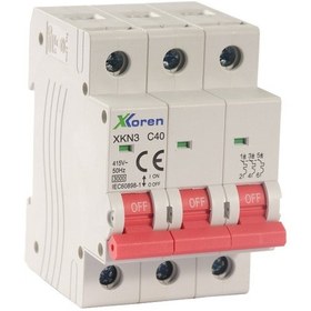 Resim Xkoren 6ka 3p C Tipi 25a Otomatik Sigorta 4 Adet Kutu 