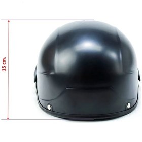 Resim Monero Jokey Kask Siyah Motosiklet & Bisiklet Kaskı Yazlık Yarim Kask 