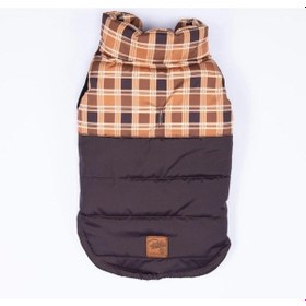 Resim Pawstar Kahverengi Elgin Paws Su İtici Küçük Irk Köpek Puf Yelek Yağmurluk 