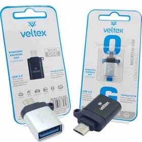 Resim (Micro) To Usb Metal Dönüştürücü Otg Veltex VTX-502 