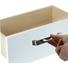 Resim Badem10 Bihter Düz Mobilya Mutfak Dolabı Çekmece Dolap Kapak Kulpu Kulbu Füme 128 mm Metal Kulp 