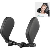 Resim Sones Çocuklar Ve Yetişkinler İçin Araba Koltuğu Kafalığı Araba Boyun Yastığı Uyku Yan Kafalığı Siyah 