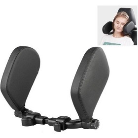 Resim Sones Çocuklar Ve Yetişkinler İçin Araba Koltuğu Kafalığı Araba Boyun Yastığı Uyku Yan Kafalığı Siyah 