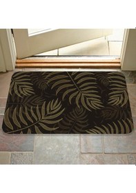 Resim Dijital Baskılı Desenli Dekoratif Dış Kapı Önü Ve Iç Mekan Paspası Yıkanabilir Kaymaz Taban Kahverengi 