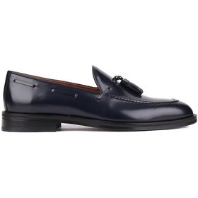 Resim Shoetyle - Lacivert Açma Deri Püsküllü Erkek Klasik Ayakkabı 250-7951-837 