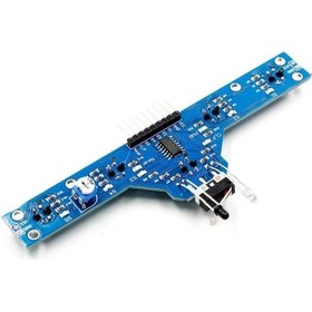 Resim 5+1 Kanal Kızılötesi Ir Çizgi Izleme Takip Sensör Engel Algı Robot Araba 