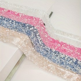 Resim Renkli Taşlı Kurdele 100.0cm - Kendinden Yapışkanlı Pullu Süsleme, DIY Moda Aksesuarları, Noel Dekorasyonları, Sevgililer Günü Hediyeleri, Doğum Günü Süslemeleri, El Sanatları Malzemeleri, Parti Tatil Süslemeleri, Hediye Paketleme için Uygun 