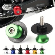 Resim Motion003 Yeşil 8mm Dayanıklı Alüminyum Alaşımlı Motor Swing Arm Slider Somunu Z650 Z900 Z1000 