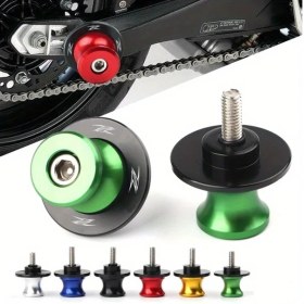 Resim Motion003 Yeşil 8mm Dayanıklı Alüminyum Alaşımlı Motor Swing Arm Slider Somunu Z650 Z900 Z1000 