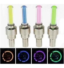 Resim Vekorr 5 Çift (10 Adet) Hareket Sensörlü Sibop Işık LED Işıklı Bisiklet Araba Motor Tekerlek Kapak Lambası 