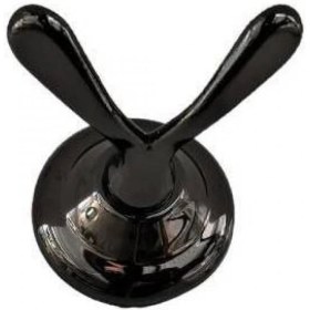 Resim Coşafak Lider Ikili Bornozluk Krom Siyah Pirinç 