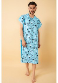 Resim Beach Vibes Yetişkin Sörf Panço Kapüşonlu Plaj Havlusu Sm Beden 