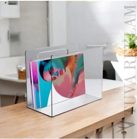 Resim TUVA REKLAM Tuva Reklam Şeffaf Pleksi Çok Amaçlı Dekoratif Çanta Dergilik 