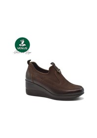 Resim Venüs 2111522k Dolgu Topuk Ortopedik Deri Kadın Ayakkabı Kahve Nubuk Kahverengi 