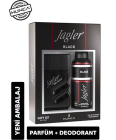 Resim Jagler Kofre Erkek Parfüm 90 ml + Deodorant 150 ml Black 