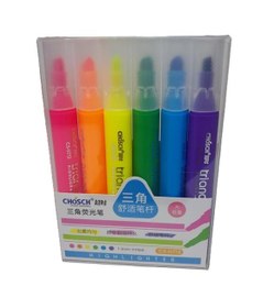 Resim Bafix Fosforlu Kalem Kalem Tipi Chosch 6 Renk 6 LI Blister CS-H712 