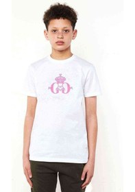 Resim Tshirthane Generation Gg Logo Kpop Baskılı Unisex Çocuk Beyaz T-Shirt 