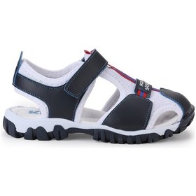 Resim Kiko Kids Erkek Çocuk Sandalet Arz 2399 Lacivert - Beyaz - Kırmızı 