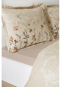 Resim Özdilek Secas Ramas Krem Çift Kişilik %100 Pamuk Nevresim Takımı Krem 