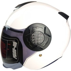 Resim Free-M Motosiklet Yarım Kask Double Vizörlü Abs Material Kask 