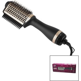 Resim Saç Kurutma - Şekil Makinesi 3 Kademe Isı Ayarı 360 Derece Dönen Kablo Seramik Kaplama Fırça 1200w Shd-1731 5256 