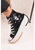 Resim Kuromi Baskılı Siyah Bilekli Spor Ayakkabı Sneakers 001 