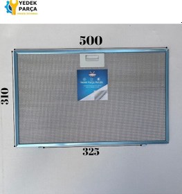 Resim 500x310 Mm Aspiratör & Davlumbaz Tel Yağ Filtresi Model: 00432785 50x31 Cm 