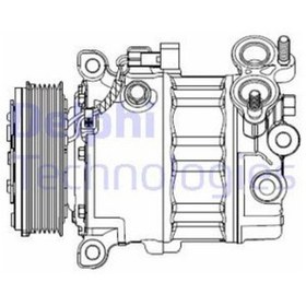 Resim KLIMA KOMPRESOR KOMPLE FORD C MAX 11- 1.6 TDCI FOCUS III 11- 1.6 TDCI S MAX 1.6 TDCI 11- MONDEO 1.6 TDCI 07-14 VOLVO S60 II 134 DRIVe/D2 11-15 V40 Hatchback 525. 526 D2 12- V60 I 155. 157 1.6 DRIVe 11-15 DELPHI CS20512 