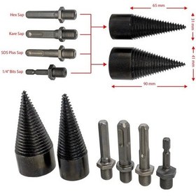 Resim 6506 Ahşap Şöminelik Odun Kütük Ayırma Yarma Seti 6 Parça 