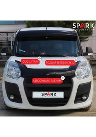 Resim Fiat Doblo 2010-2015 Yıl Aralığı Uyumlu Kaput Rüzgarlığı 4mm Siyah 