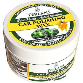 Resim Terlans Uv Korumalı Araç Parlatıcı Ve Koruyucu Vaks, 100ml Mikrofiber Bez Fine Finish Auto Detailing 