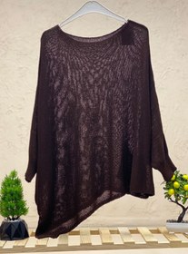 Resim sahnemoda Tek Cepli Yarasa Asimetrik Merserize Bluz 