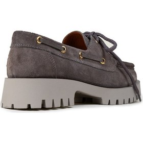 Resim Deery Kadın Hakiki Süet Gri Marin Loafer - 02036zgrıc01 