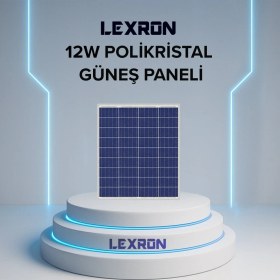 Resim Lexron 12W Polikristal Güneş Paneli - LXR-12P Ce Iec Sertifikalı Solar Panel 