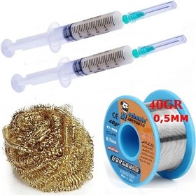 Resim Mechanic/ Lehim Sn63/pb37 40g 0,5mm Havya Ucu Temizleme Teli Lehim Toplama Set03 