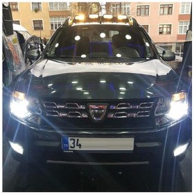 Resim Dacia Duster Led Xenon Kısa Far Ampulü H7 6000k Beyaz Işık 