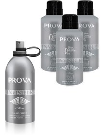 Resim prova Invisible Edp Erkek Parfüm 120 ml Ve Deodorant 150 ml 3 Adet 