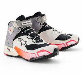 Resim Alpinestars Cr-x Ds Korumalı Kadın Motosiklet Botu Beyaz Siyah Kırmızı 