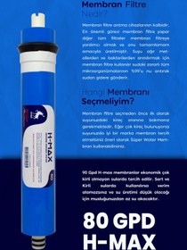 Resim H-MAX Reverse Osmosis System Focus 16 Aşama Standart Membranlı 12 Litre Çelik Tanklı Mineralli Su Arıtma Cihazı - 0017 