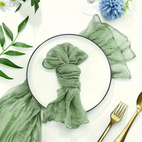 Resim 6 Adet Vintage Bohem Peynir Bezi Peçeteler - Yumuşak Polyester, Düğünler, Partiler ve Günlük Yemek Dekoru için Kare Şekil 