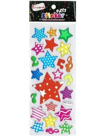 Resim Ticon Sticker Yıldızlar (KABARTMALI) Tps-18 
