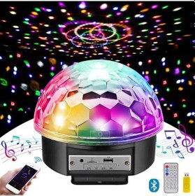 Resim Genel Markalar Led Kristal Mzikli Disko Topu 220 V Usb Hoparlör Kumandalı 