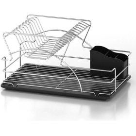 Resim Evistro Iki Katlı Metal Tabaklık - Bulaşıklık Krom 