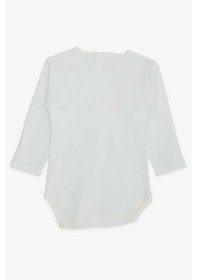 Resim Breeze Erkek Bebek Çıtçıtlı Body Yaramaz Köpekçik Baskılı 9 Ay-3 Yaş, Beyaz 