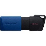 Resim KINGSTON DTXM/64GB USB 3.2 Data Traveler Exodia M Flash Disk (Siyah-Mavi) Kingston